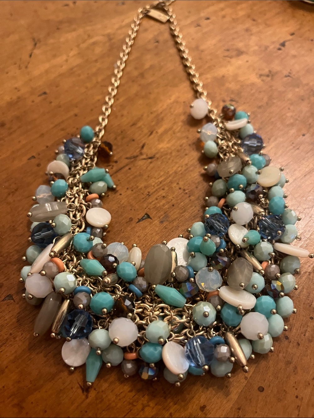 Mariam Haskel for INC beaded link collar necklace